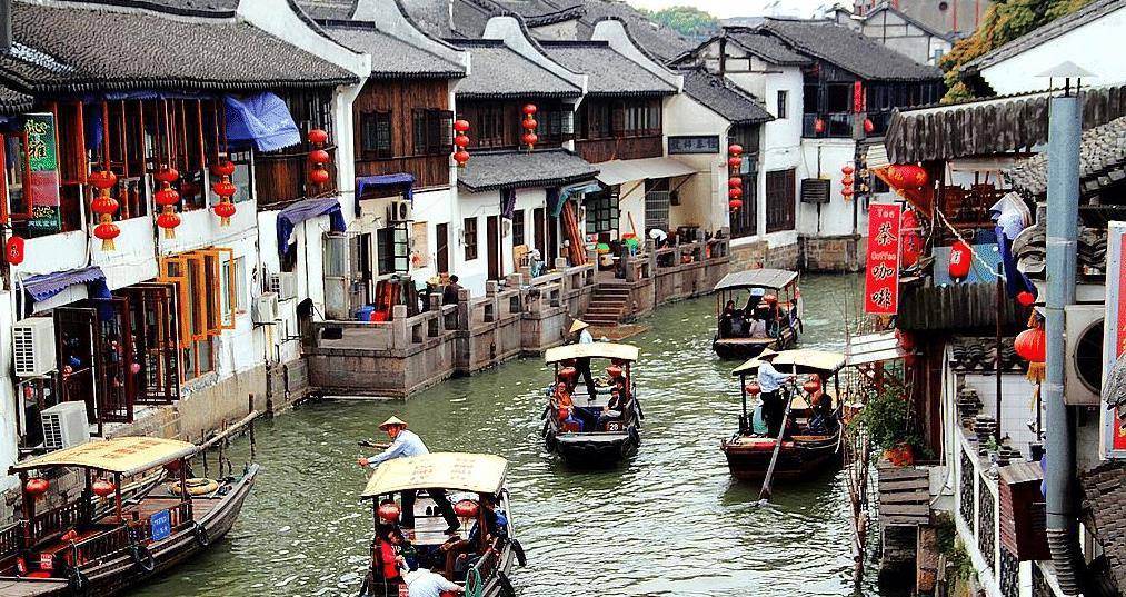 朱家角古镇上海四大历史文化名镇之一小桥流水古意盎然
