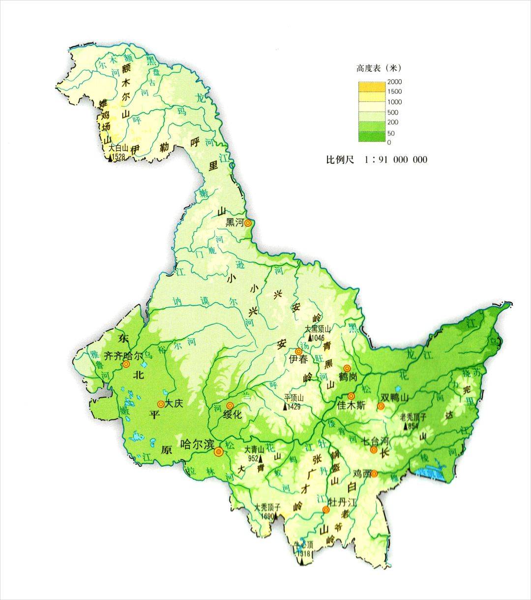 收藏丨漂亮简洁的省区地形地势高清地图_西藏自治区