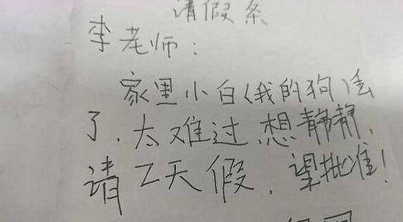 小学生的奇葩请假条走红,请假理由个个都奇葩,网友:绝对是人才
