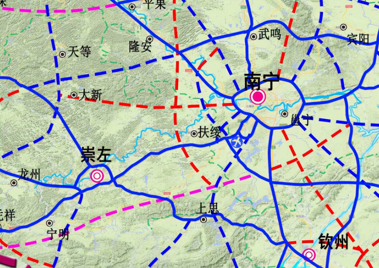 来了投资144亿元南宁至大新县高速将要动工建设开始招标