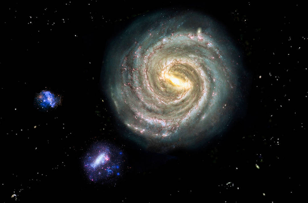 地球围着太阳转太阳围着银河系转银河系又围着哪个转