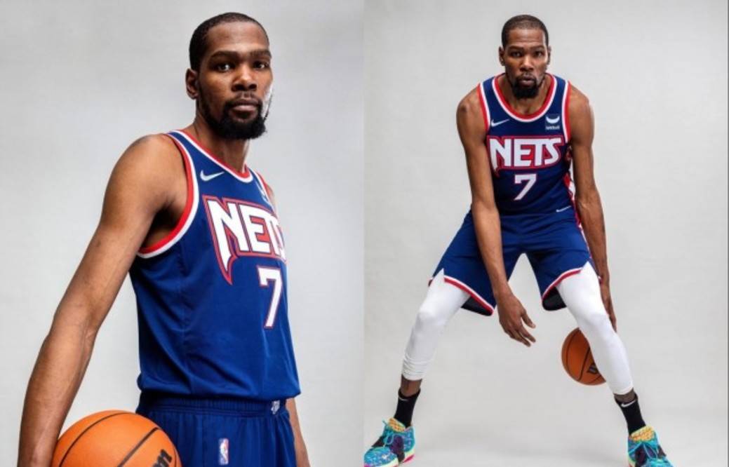 nba官宣75周年纪念球衣杜兰特展示新篮网战袍湖人勇士细节满满