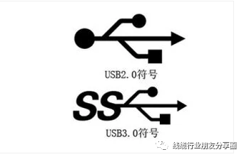 带有usb标识,外加ss字样,右上角多了数字no.