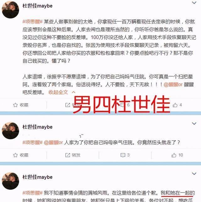 从杜世佳的聊天记录和发言来看,他似乎坚持着一种观