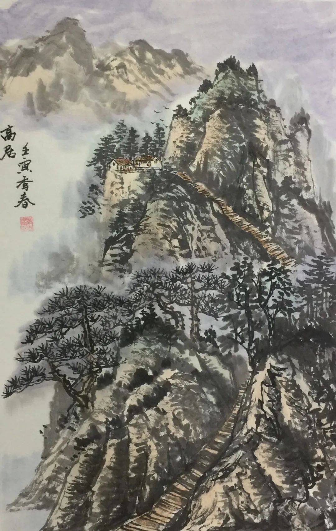 周建玉画家的山水画作品,体现出他对传统中国山水画艺术精髓的领悟