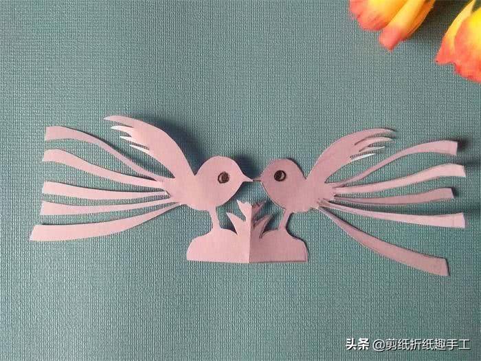 喜鹊报喜,是好运和福气的象征,如何剪出漂亮的花喜鹊?