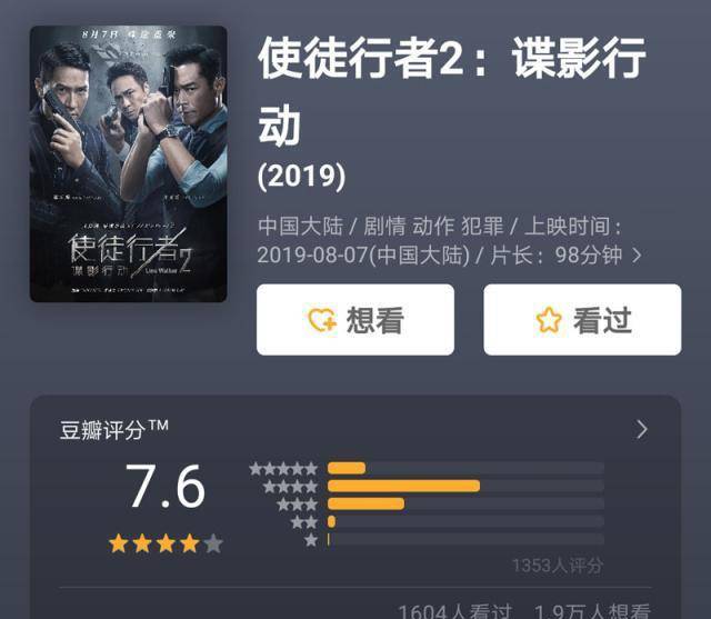 原创使徒行者2首映票房超过哪吒豆瓣76分斗牛场景太惊险