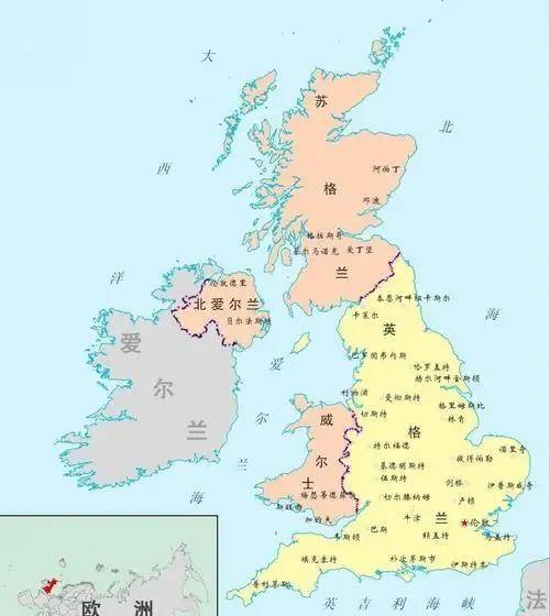 英国地图英国历史可以追溯到公元前13世纪,伊比利亚人从欧洲大陆来到