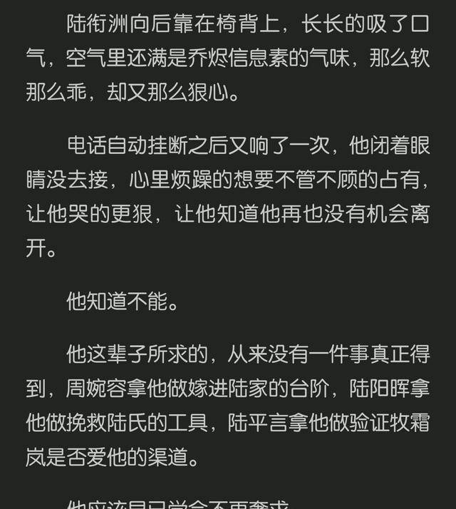 《我想要你的信息素,我于苦海扬帆,直至遇见你_陆衔洲_乔烬_母亲