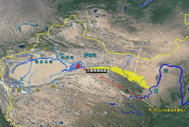 图解黄河源：从西汉到清朝，塔里木河为何不断被认为是黄河上游？