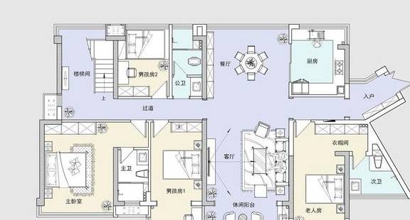 290平米现代轻奢气概，轻奢拆修能够很温馨，也能够很大气温馨