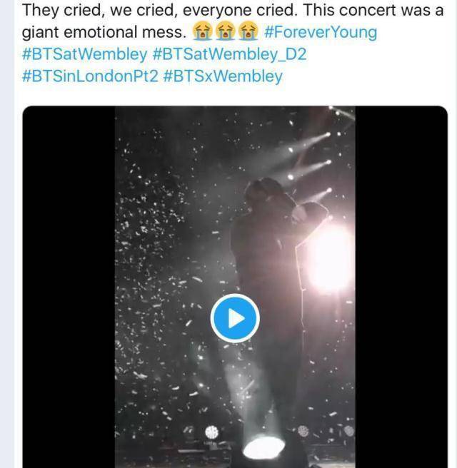 BTS防弹少年团巡演舞台现惊喜，成员与粉丝集体落泪，场面感人