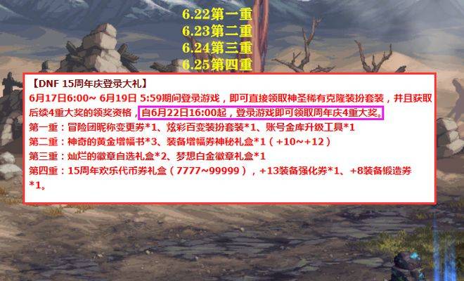 DNF地下城与勇士6.15开启周年庆活动，在海外玩DNF加速器推荐