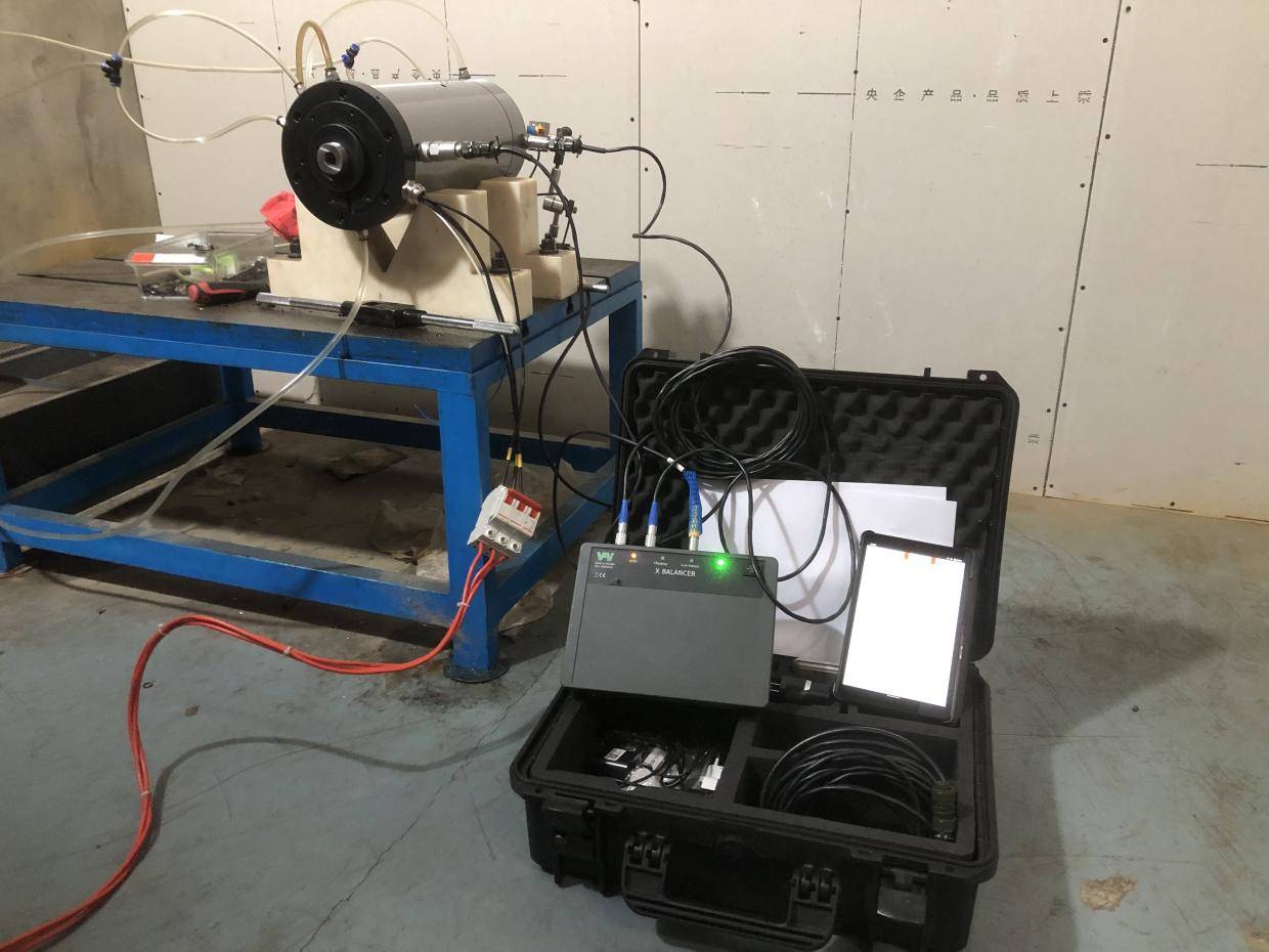 高速电主轴现场动平衡校正服务-金斗云测控