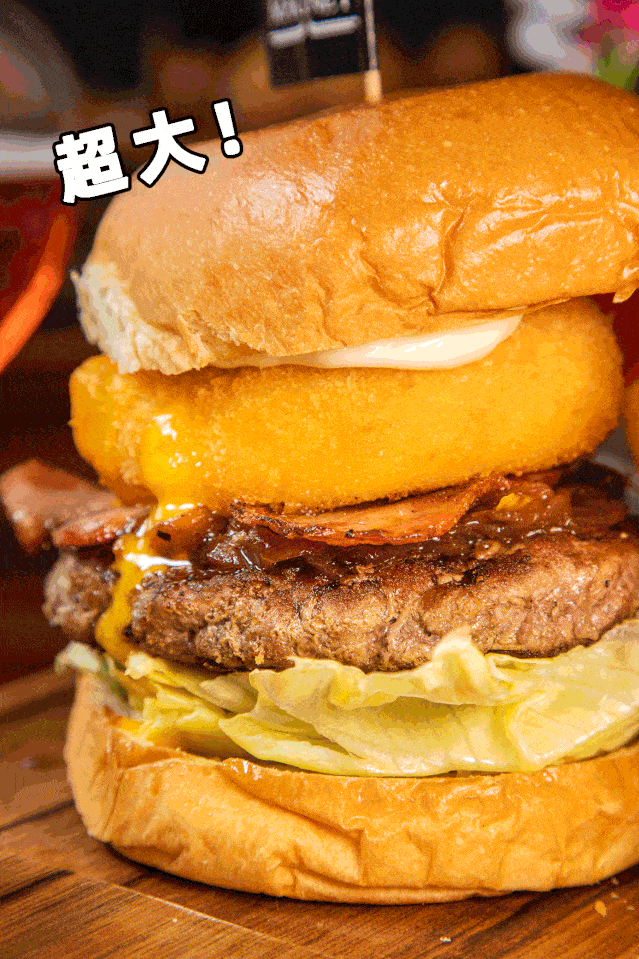 爆浆汉堡,悬浮甜品.,美式西餐界