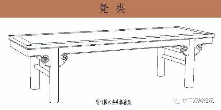 cad家具明清中式古典家具资料图集_俯视图