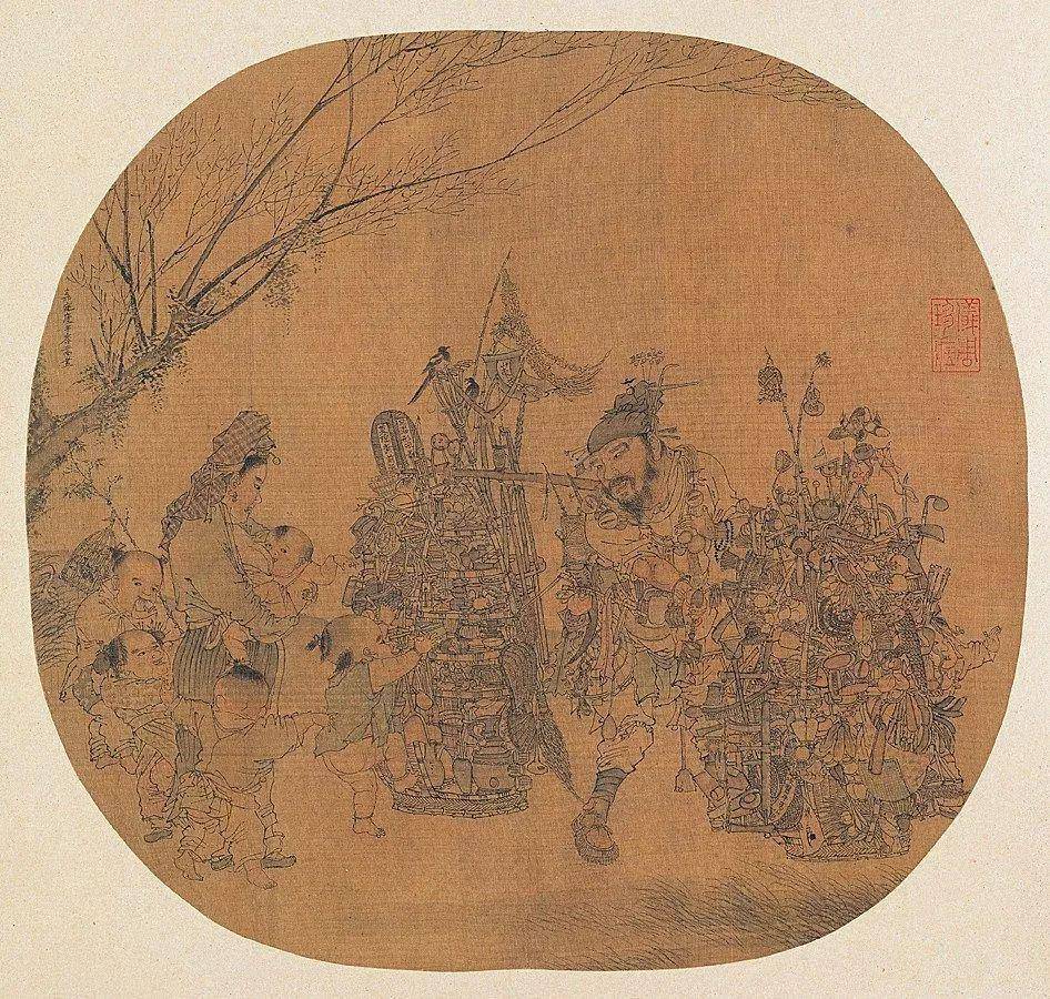 名家笔下的《货郎图》,看古人如何购物?