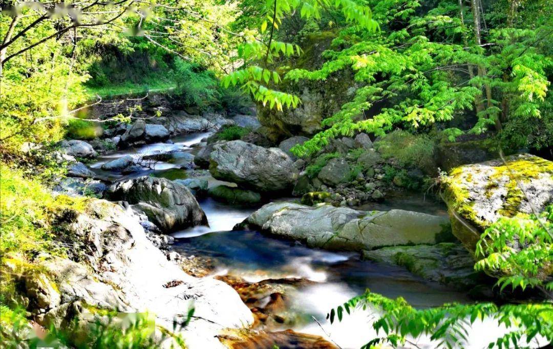 清澈的河流,绕着山谷里缓缓地流动出来.李万华 摄