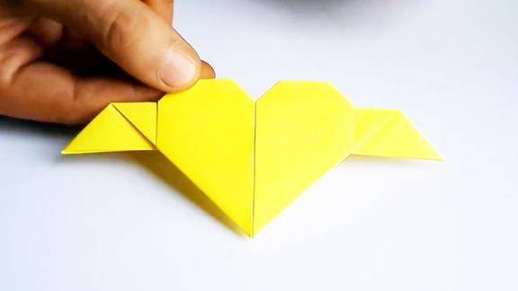 手工创意折纸,520叠个送给朋友,爱心的折法