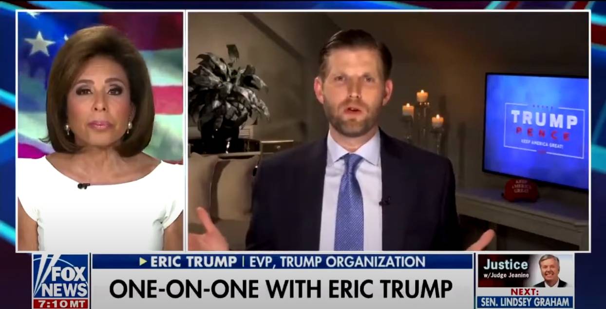 特朗普儿子：疫情是民主党骗局，大选后将神奇