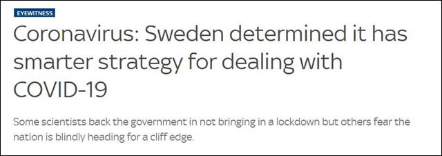 “瑞典模式”失败：确诊数高于邻国，经济损失相当