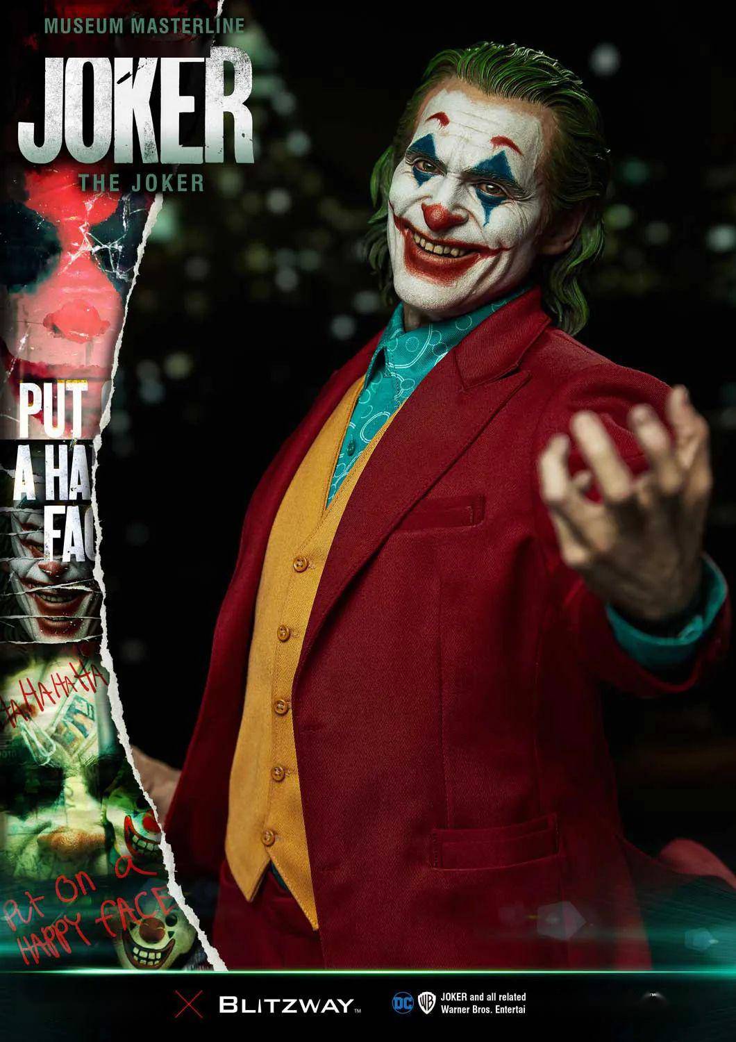 新品预定～prime1studio × blitzway 1/3 2019小丑电影 joker小丑 mm