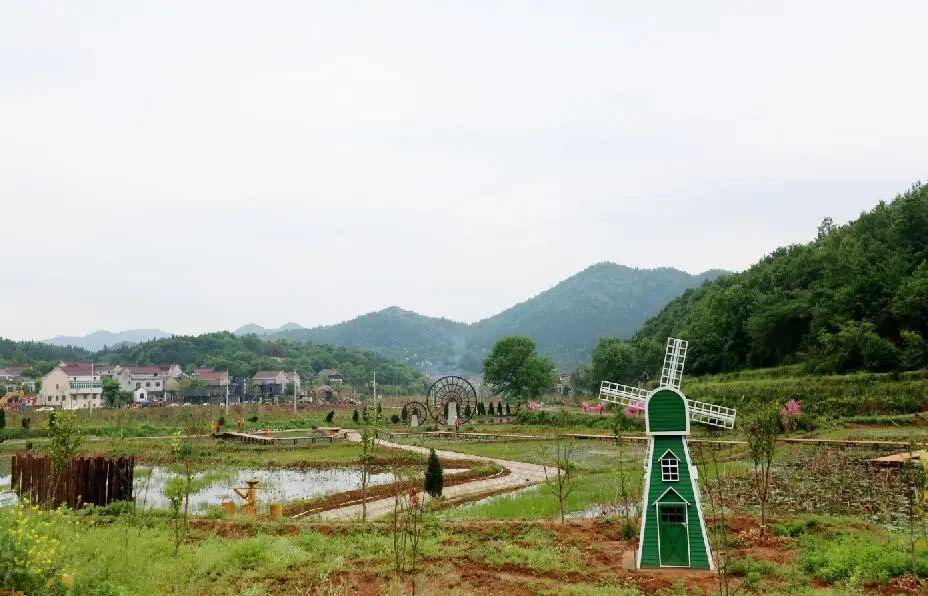 阳家墩旁,黄山寨下,罗河小满田塍农业生态旅游景区,集生态田园旅游