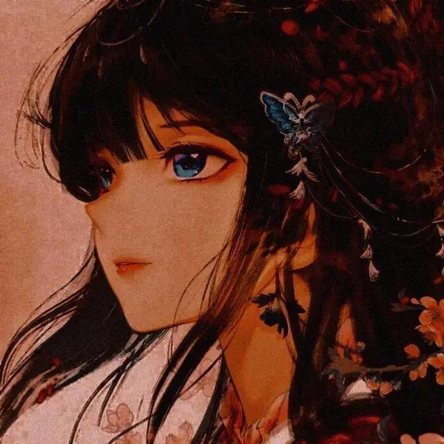 磨砂质感复古红女头15幅||头像