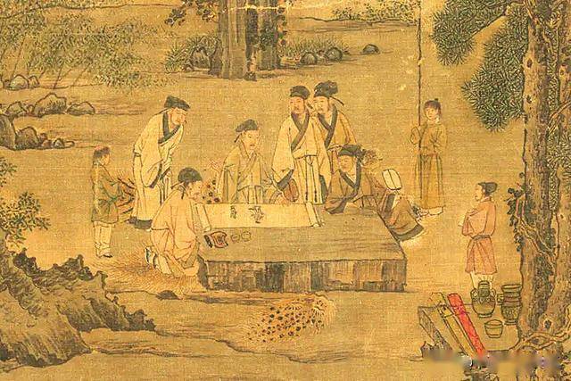 南宋大家刘松年西园雅集描绘了宋代文人大咖齐聚的场景