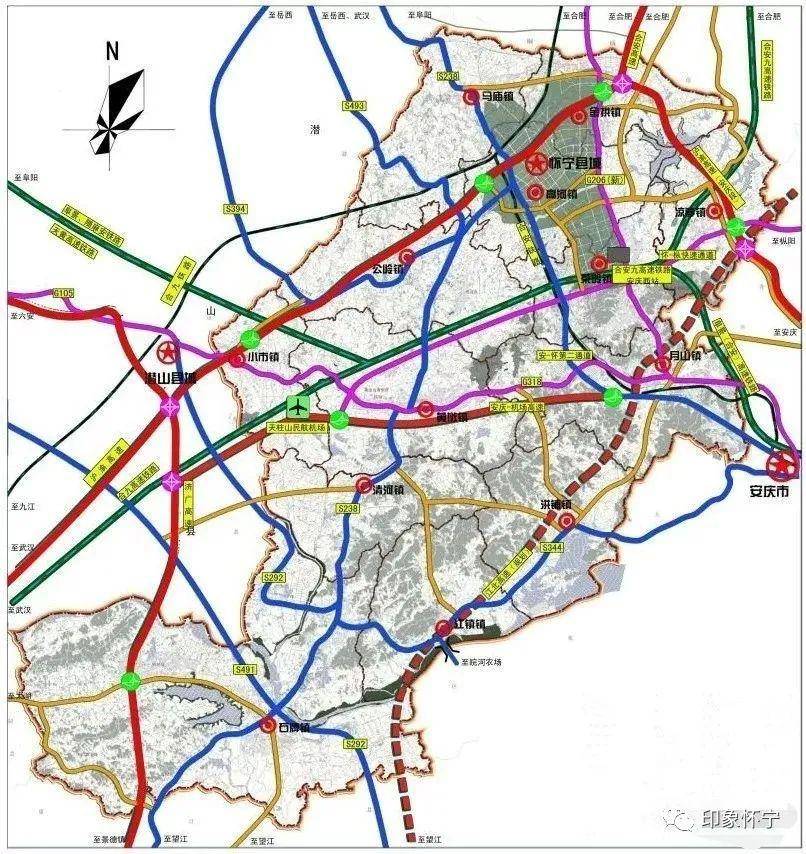 安庆市发布4条拟新建公路项目全部经过怀宁境内