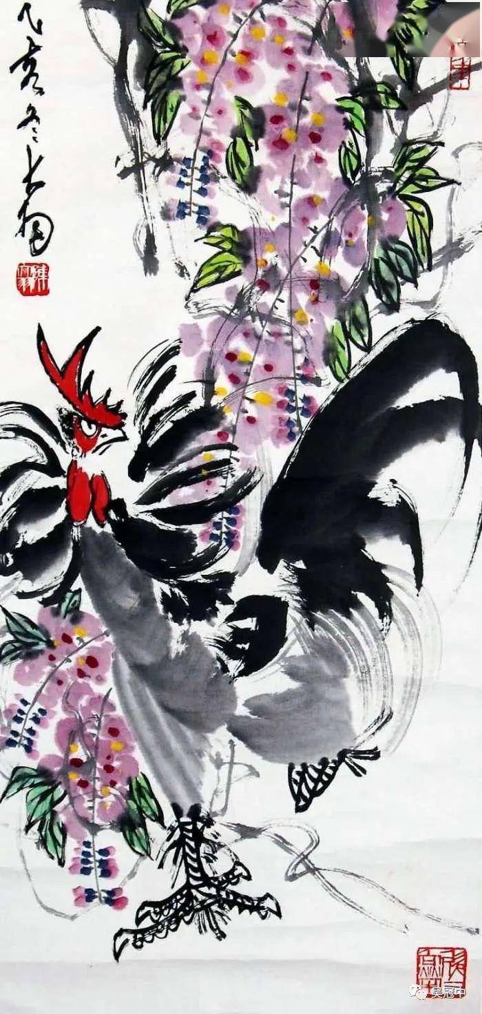 陈大羽画鸡格外彪悍