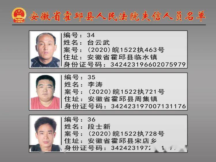 六安这30名男女照片身份证号家庭住址全曝光