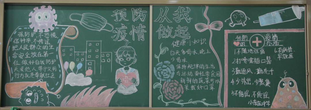 "最(you)难(xiu"的这波东丽学子,竟画出了这样的黑板报.