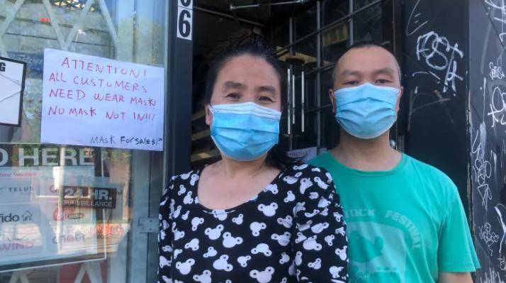 多伦多唐人街华裔便利店东主因把不戴口罩顾客赶出店而遭痛殴