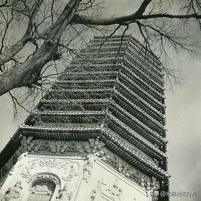 1941年老照片北京西便门外天宁寺塔