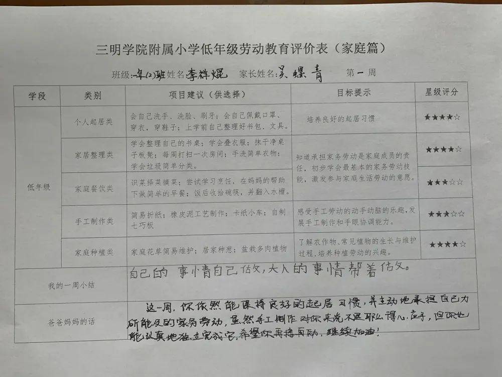 劳动教育|学会整理 遇见更美的自己—一年级"学做整理小达人"劳动