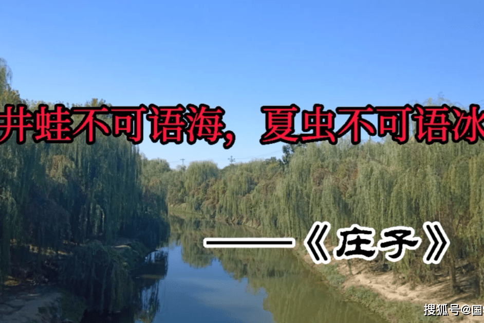 庄子名言赏析井蛙不可语海夏虫不可语冰