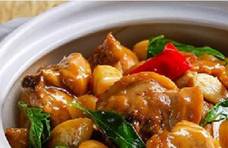 家常菜精选：三杯鸡、蒜香空心菜、花生鸡爪汤、红豆薏米糖水