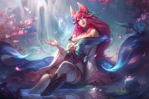 英雄联盟lol灵魂莲华皮肤效果预览 蛇女,阿狸美艳亮相