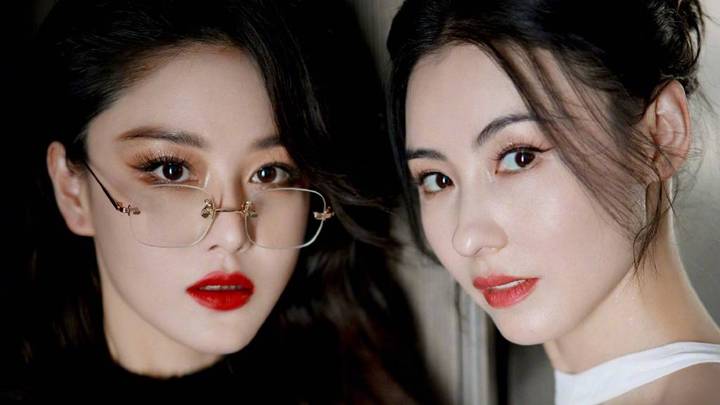 张馨予晒与张柏芝合照,一黑一白各有风格,画面养眼吗?