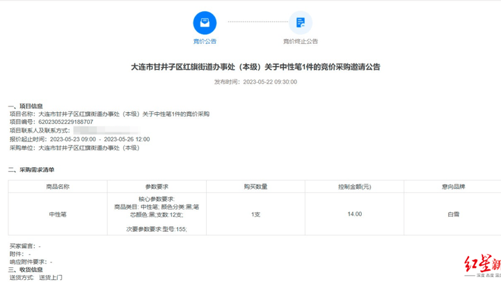 大连一街道办竞价采购一支中性笔,是否存在增加工作成本、形式主义等问题?
