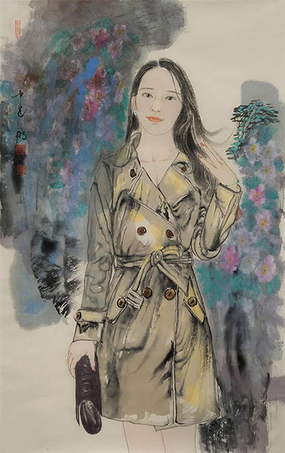 著名画家童建明(银生)新水墨人物精品展