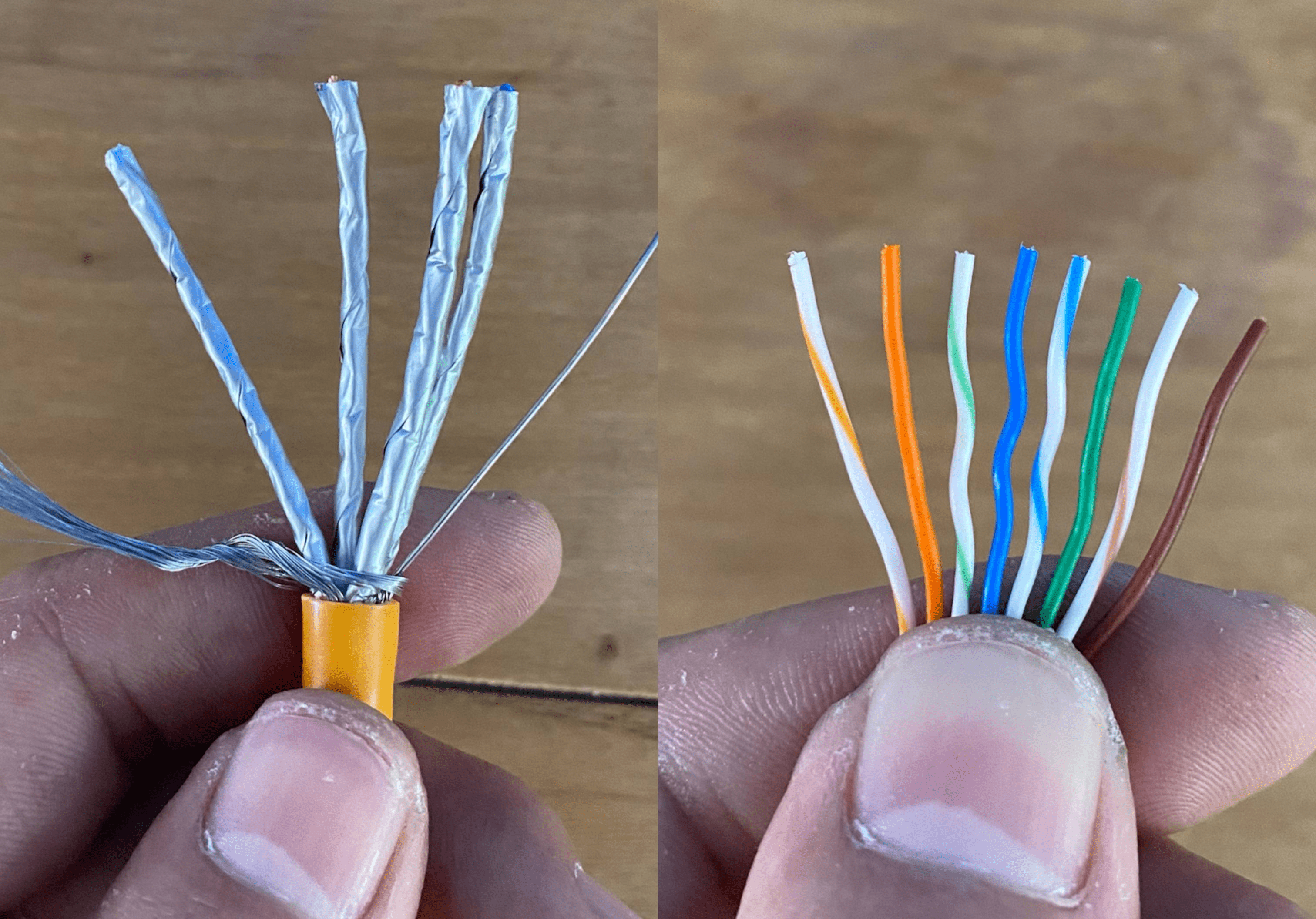 常用网线水晶头的接法._接线