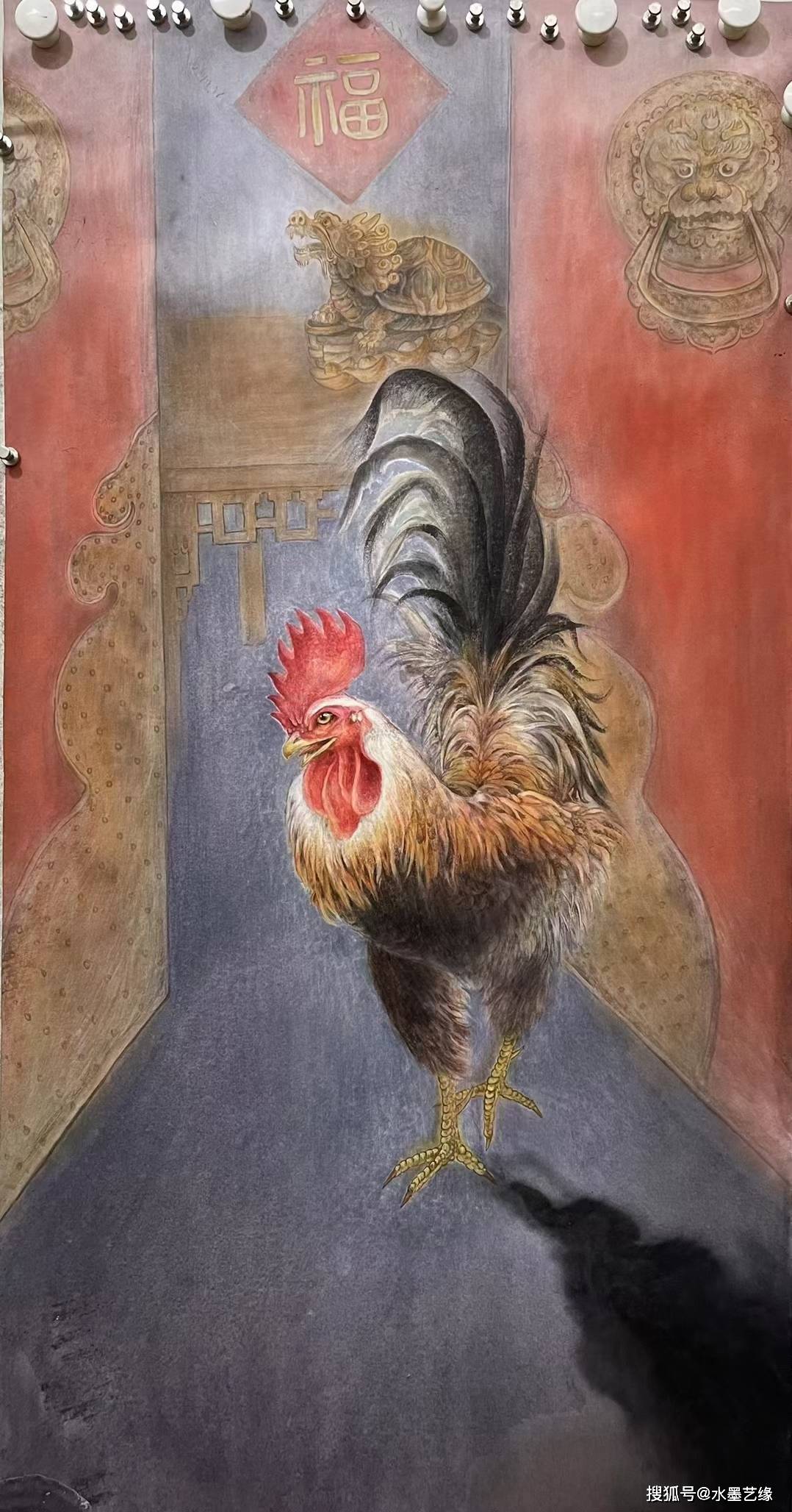 画家陈念岗工笔动物栩栩如生逼真传神