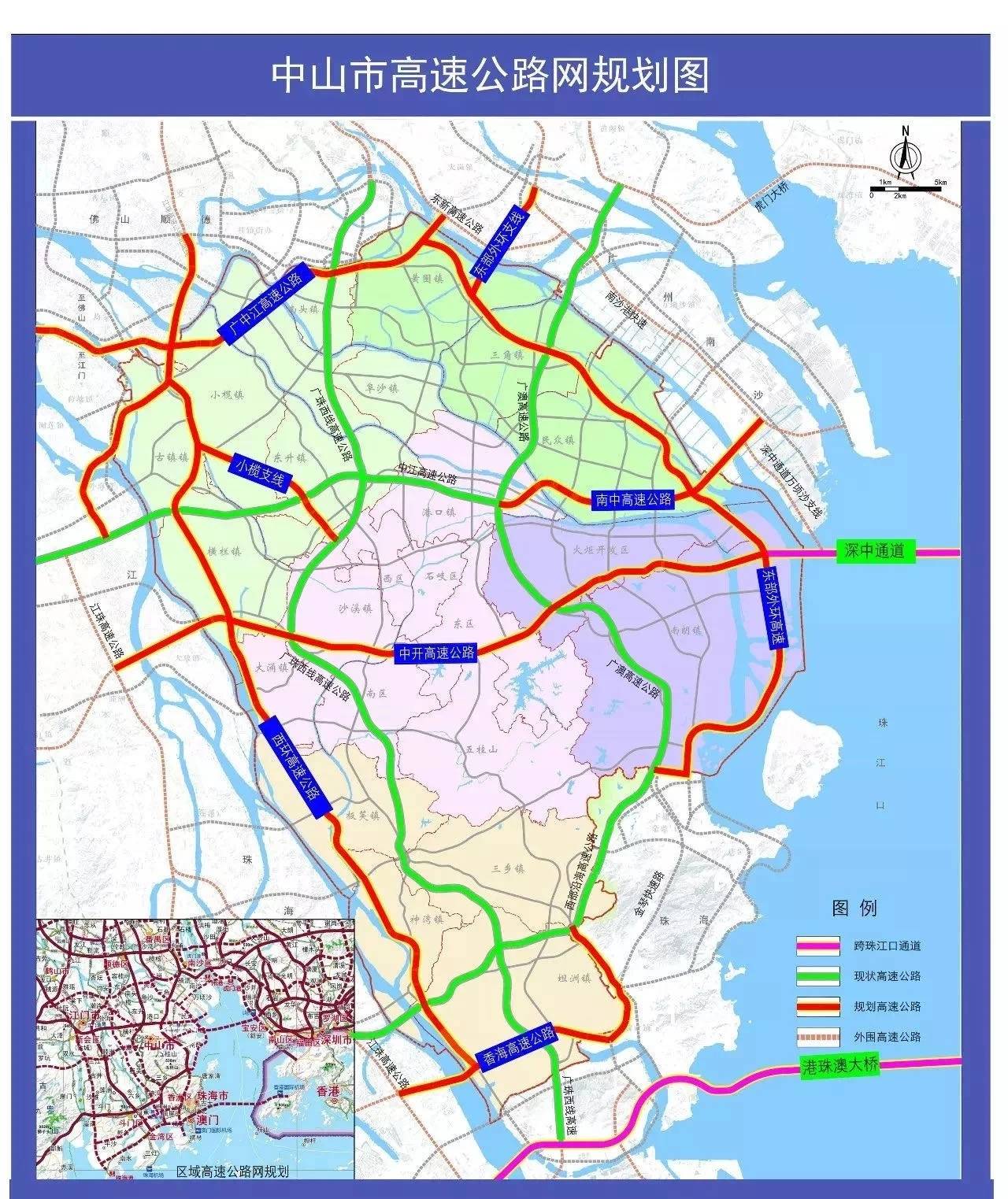 深中通道中山出口地图_楼盘