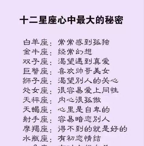 12星座智商排名_脾气