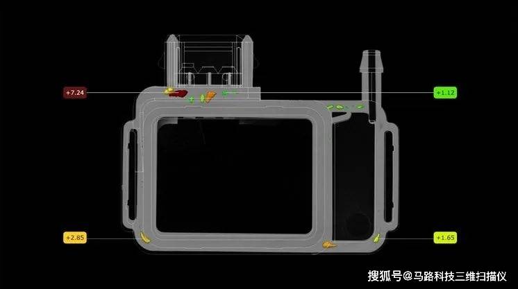 可以在软件中进行标称-实际比较和壁厚分析,以评估部件质量,优化模具