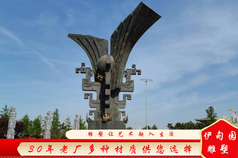 企业雕塑设计的原则，文化景观不锈钢雕塑