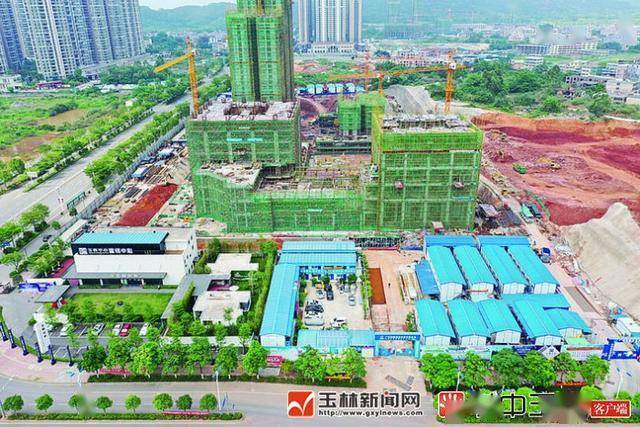 在建中的玉林玉商大厦项目.