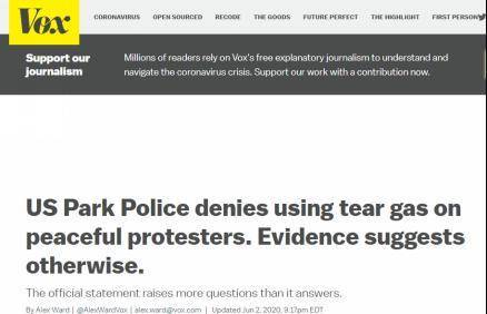 用催泪瓦斯“开路”？特朗普:没有,特勤局:没有